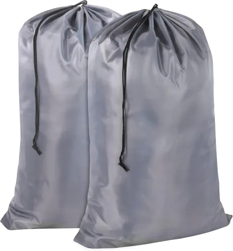Miniatura 9 de Bolsas de lavandería lavables con cordón, paquete de 2 unidades, extra grandes, resistentes, para dormitorio universitario, ropa sucia, bolsa
