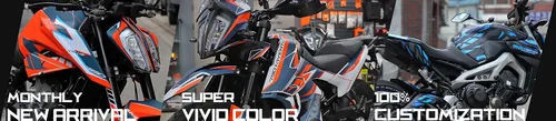 Miniatura 3 de Kit gráfico para DUCATI Multistrada 1200/1260 Enduro Graphic Decal Kit (DC-B) (Multistrada 1260 Enduro, Brillante)