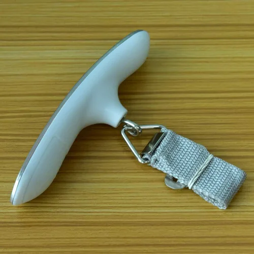 Miniatura 5 de Anjiefo - Báscula digital de equipaje de regalo para maleta de viajero, báscula de peso de mano, 110 libras