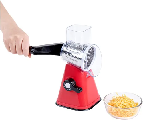 Miniatura 7 de Restaurantware Met Lux - Rallador de queso de 11 x 7 x 6 pulgadas con asa, 1 rallador de queso giratorio de alta resistencia, trituradora
