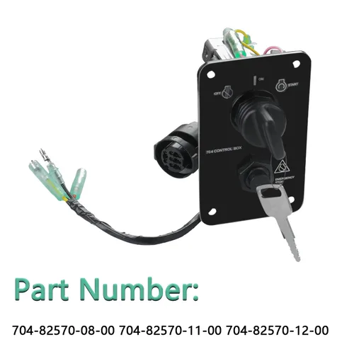 Miniatura 5 de Panel de interruptores principal Conjunto de panel de interruptor de llave de motor Caja de control de encendido y apagado compatible con Yamaha