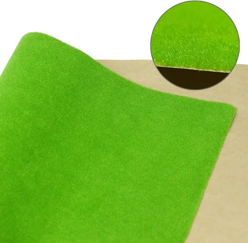 Miniatura 2 de CP102 Alfombra de Hierba Artificial para Modelos de Trenes Verde Claro 40x100cm o 15.7' x 39' para Decoración, Manualidades, Paisaje de Modelo, DIY