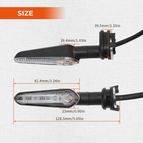 Miniatura 9 de motoparty Luz de señal de giro LED para Yamaha MT07 Tracer 700 XJ6 FZ6 MT09 900 MT10 YZF R1 R3 R6 R6S FZ6 FZ1 FZ Fazer FZ6R FZ07 FZ8 FZ09 TMAX MT-09