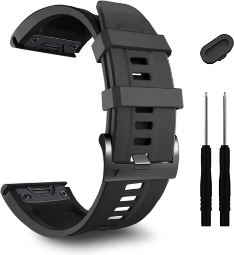 Miniatura 21 de ZPJPPLX 1.024 in compatible con Garmin Fenix 8 AMOLED 2.008 in/8Pro/7X Pro/6X Pro/7X/6X/5X Plus/5X, correa de reloj de silicona para Descent Mk2i