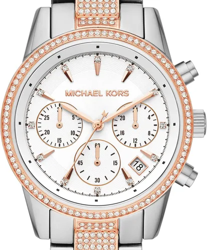 Miniatura 4 de Reloj Ritz de acero inoxidable para mujer de Michael Kors con cristal Topring.