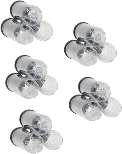Miniatura 11 de Toddmomy 6 unidades de cilindro de tenis transparente contenedor negro para pelotas de tenis con tapa, organizador de almacenamiento de pelotas