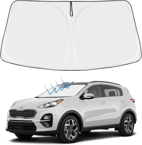 Miniatura 280 de Proadsy Parasol para parabrisas actualizado 2025, ajuste personalizado Dodge RAM 1500 2Dr 2019-2024 2025, 4 capas, plegable, protector de parasol
