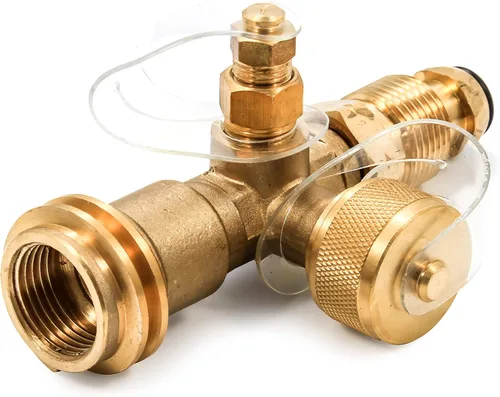 Miniatura 2 de Llave en T de latón para gas propano Camco, Solo soporte de latón de propano