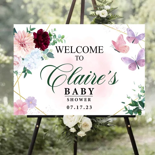 Miniatura 7 de Personalized Baby Shower Welcome Sign, Baby Shower Decoration Customised Baby Shower Party Sign Decor, Baby Shower Sign, Yard Sign Oudoor Party #10