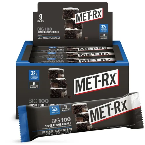 Miniatura 16 de MET-Rx Big 100 barras de proteínas colosales, Blueberry Cobbler, barras de reemplazo de comidas, 4
