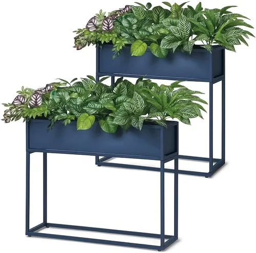 Miniatura 12 de Cocoyard - Maceta elevada – Cama de jardín elevada duradera con agujeros de drenaje para plantas altas, hierbas y flores, maceta rectangular