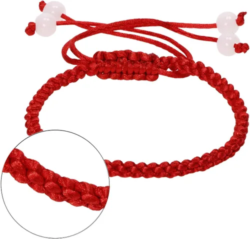 Miniatura 2 de PENTA ANGEL Pulsera de cuerda de mano roja, 12 piezas, ajustable, trenzada, correa de cordón de la suerte para protección, éxito, amistad