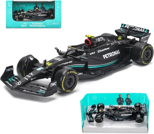 HTLNUZD Bburago 2023 1:43 F1Mercedes AMGW14#44 para Lewis Hamilton Formula One W14#44 1/43 Aleación Racing Die Cast Car Static Adult Collection