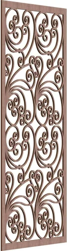 Miniatura 27 de 9 3/8"W x 24 3/8"H x 1/4"T Marilla Decorativos Paneles de Pared de Madera Calado, Abedul