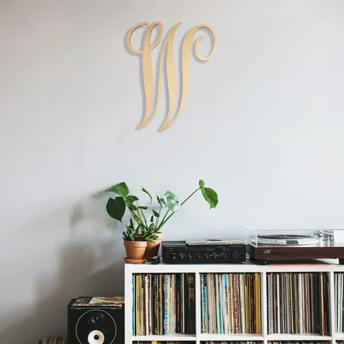 Miniatura 7 de Letras de madera cursivas para decoración de pared, letras grandes de madera de 14 pulgadas, monograma sin terminar, letras de madera, manualidades