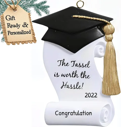Miniatura 13 de Adornos de graduación personalizados 3D de la clase de 2025, adornos de árbol personalizados para 2025, regalos de graduación personalizados
