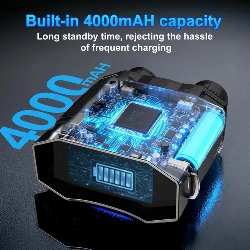 Miniatura 8 de Gafas de visión nocturna y prismáticos de visión nocturna, batería recargable de 4000 mAh, tarjeta de 32 GB, linterna integrada y botones