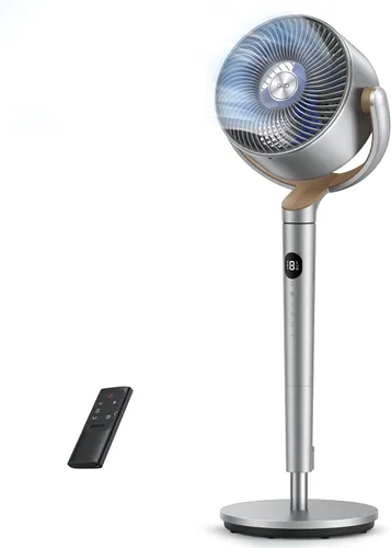 Miniatura 10 de Dreo - Ventilador de pie, oscilación inteligente de 120°+120°, ventiladores de piso con control Wi-Fi/por voz, ventilador de 90 pies