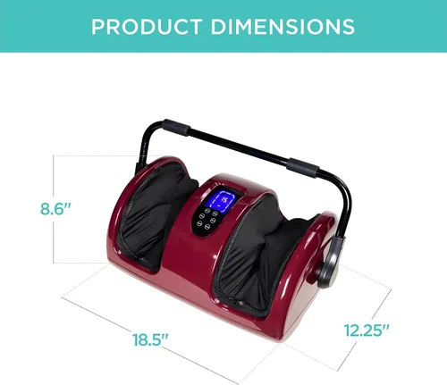 Miniatura 7 de Best Choice Products Masajeador de Pies Shiatsu Calentado para Alivio del Dolor, Fascitis Plantar, Neuropatía, Circulación Sanguínea con Diseño