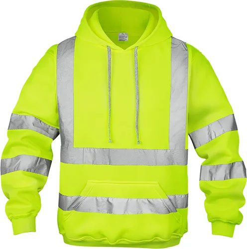 Miniatura 8 de wefeyuv Hi Vis - Sudaderas de visibilidad reflectante de color liso para hombre