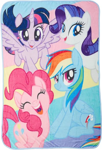 Miniatura 8 de Northwest My Little Pony Cobija de microraschel, 46 pulgadas x 60 pulgadas, Únete al rebaño
