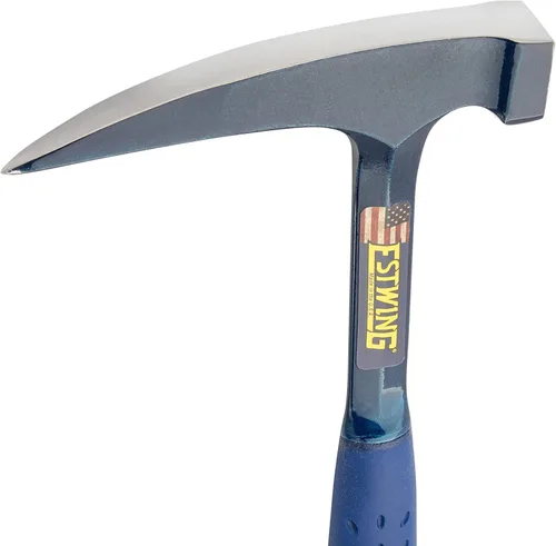 Miniatura 3 de ESTWING Rock Pick - Martillo de geología fabricado en Estados Unidos de 24 onzas con punta puntiaguda y agarre de reducción de golpes, E6-24PC