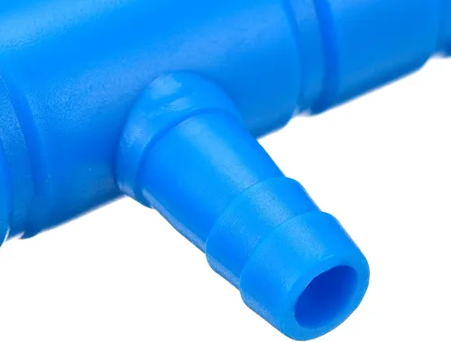 Miniatura 4 de uxcell 5 unids 0.315 in a 0.217 in 2 vías línea de aire tubo divisor conector pecera tanque oxígeno tubo aire adaptador para acuario, azul