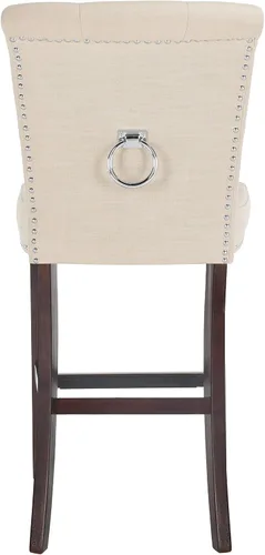 Miniatura 4 de Safavieh Taylor Taburete de bar, beige/espresso