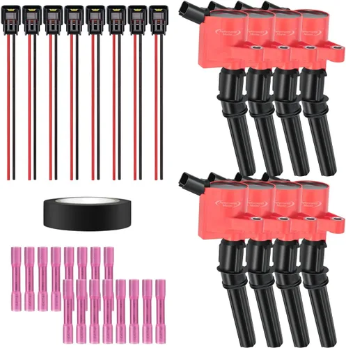 Miniatura 12 de Juego de 4 bobinas de encendido y conector hembra arnés de enchufe compatible con Infiniti Frontier Altima Versa Sentra NV200 Rogue FX50 QX60 QX70