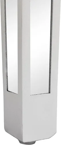 Miniatura 9 de Henf Escritorio de tocador con espejo para dormitorio, mesa de tocador de maquillaje, mesa de sofá con 2 cajones de diamantes sintéticos, moderno