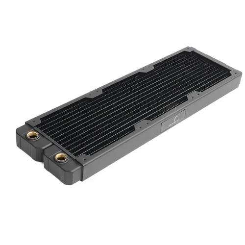 Miniatura 11 de greenDracaena.io 120mm - 28mm/1.1 pulg. de espesor Radiador de computadora, Enfriador de agua de cobre de 14 tubos para disipador de calor de CPU