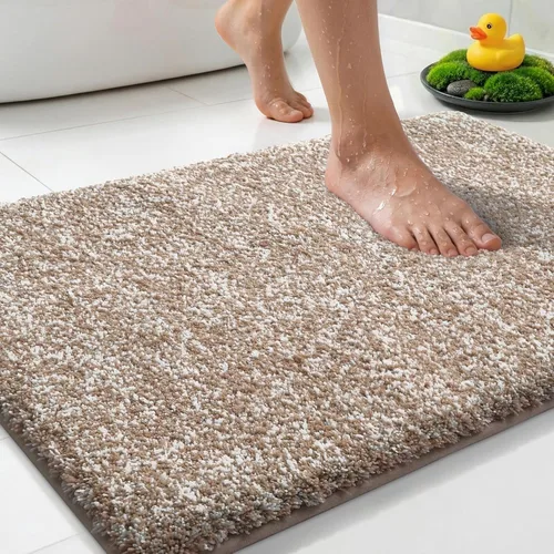 Miniatura 37 de Yimobra Alfombra de baño acolchada antifatiga, antideslizante, lavable, de microfibra suave y densa para lavabo, ducha, pies cansados, cómodo