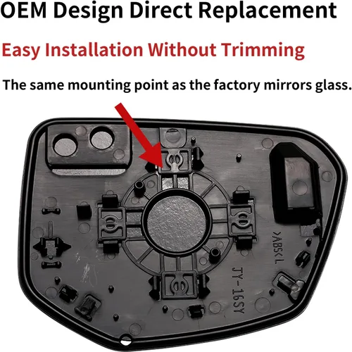 Miniatura 3 de Reemplazo del espejo lateral del conductor para Honda Civic 2016-2021, Honda Envix 2018-2022, Honda Crider 2019-2022, cristal del espejo lateral