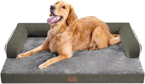 Miniatura 67 de Cama ortopédica impermeable para perros pequeños, cama para perros de tamaño mediano, cómoda cama para mascotas y gatos con lados, funda extraíble