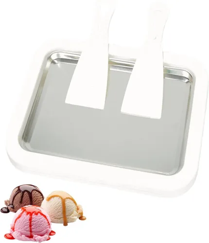 Miniatura 9 de Máquina de helado instantánea, máquina de helado enrollado, máquina de helado de servicio suave, perfecta para yogur helado, y más! Máquina de Rosa