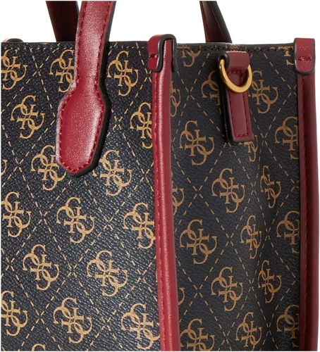 Miniatura 3 de GUESS Silvana Mini Tote Marrón LogoMerlot Talla única, Brown LogoMerlot