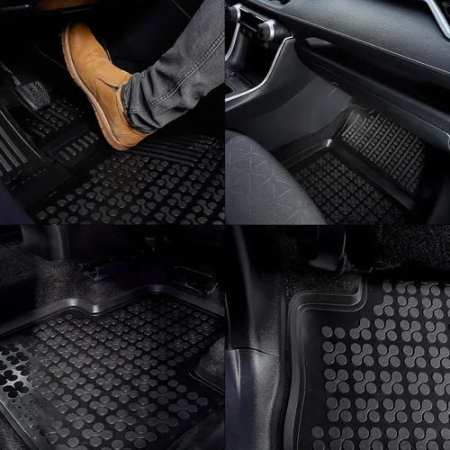 Miniatura 4 de REZAW-PLAST Alfombrillas para Mercedes Benz GLE Coupe 2015-2019, juego de 2 filas para todo tipo de clima, juego de revestimientos GLE AMG 43 4MATIC