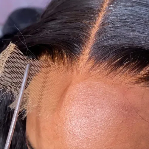 Miniatura 13 de Encaje frontal HD real de 13 x 4 pulgadas, ultra fino, encaje suizo HD, nudos blanqueados, cierre frontal, cabello humano virgen prearrancado