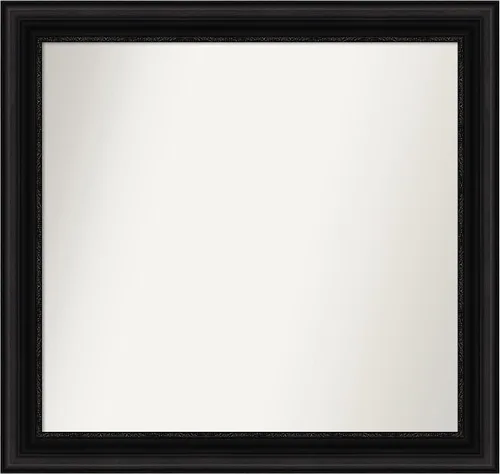Miniatura 498 de Amanti Art Espejo personalizado, espejo de baño negro puente, espejo de pared o espejo de tocador de baño sobre el fregadero (26 x 26 pulgadas)