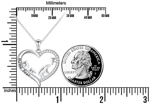 Miniatura 18 de Collar de plata esterlina para mamá, regalo para el día de la madre, dije o brazalete para mamá
