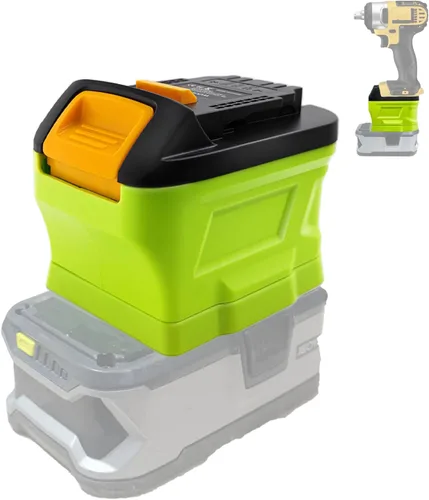 Adaptador para Ryobi a para herramientas Dewalt, para Ryobi 18 V Convertidor de batería para reemplazar 20 V MAX DCB204 DCB207 DCB206 Batería,