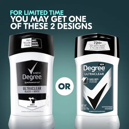 Miniatura 6 de Degree Bálsamo antitranspirante negro y blanco para mujer, 4 unidades, 2.6 onzas, protege de manchas de desodorantes y desodorante antitranspirante