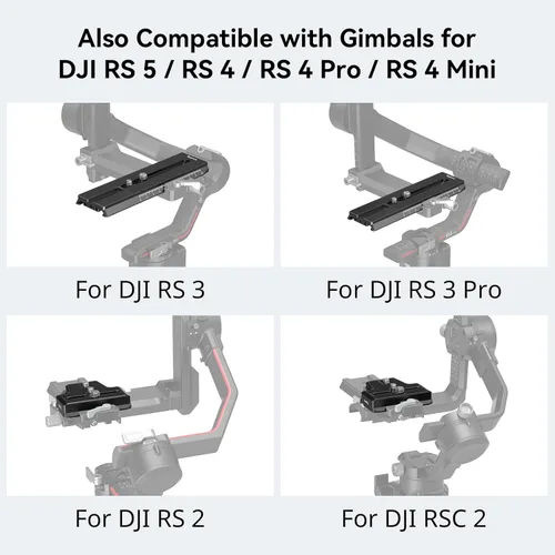 Miniatura 6 de SMALLRIG Placa de liberación rápida extendida para Arca tipo estándar compatible con DJI RS 2 / RSC 2 / RS 3 / RS 3 Pro/RS 4/RS 4 Pro/RS 5 Gimbal