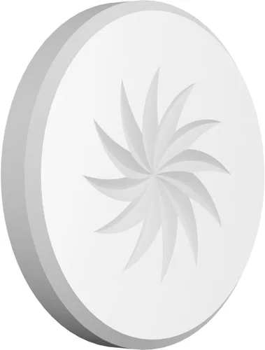Miniatura 18 de Ekena Millwork ROSP050X050X050GRY13 Roseta estándar con borde biselado, 5 pulgadas de ancho x 5 pulgadas de alto x 1/2 pulgadas de alto, PVC
