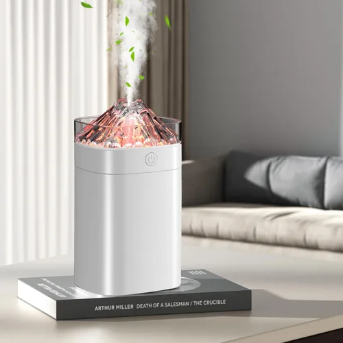 Miniatura 9 de Minihumidificador portátil, humidificador pequeño de 400 ml con gran rociado de 2 modos, humidificadores de escritorio personal USB para el hogar