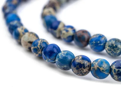 Miniatura 97 de The Bead Chest Cuentas de Jade Blanco Mate Redondas (8mm): Piedra Preciosa Orgánica Redonda Esférica de Energía con Poder de Sanación para Hacer