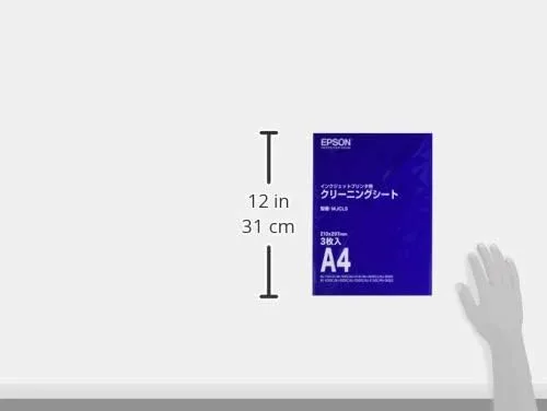 Miniatura 3 de EPSON impresora de inyección de tinta hoja de limpieza tamaño A4 3 piezas MJCLS importación de Japón