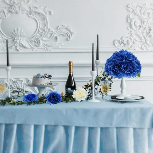Miniatura 2 de 20 Piezas Flores Artificiales Peonías, Peonías Falsas de Seda de 5" con Tallos de 6" Sin Hoja, Flores de Peonías Sintéticas para Decoración