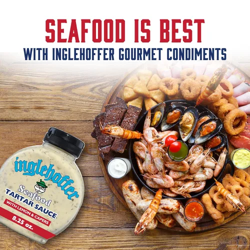 Miniatura 3 de Inglehoffer Paquete variado de condimentos, salsa de cóctel de mariscos, salsa tártara de mariscos y mostaza cremosa de eneldo (paquete de 3)