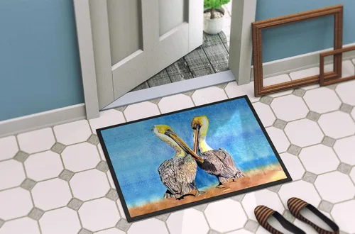 Miniatura 4 de Caroline's Treasures 8539-JMAT Pelican - Tapete para puerta delantera, 24 x 36 pulgadas, para interiores y exteriores, para entrada, antideslizante